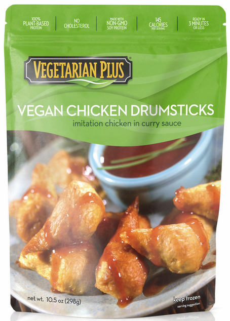 Vegetarian Plus - Vegan Chicken Drumsticks - 10.5oz.