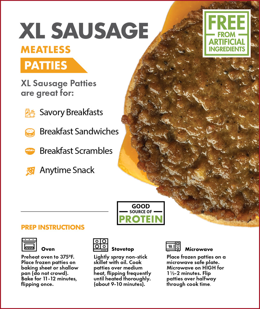 Worthington - XL Sausage Patties - 7.5ox (2-Boxes)