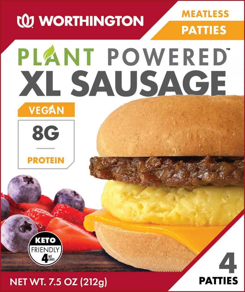 Worthington - XL Sausage Patties - 7.5ox (2-Boxes)