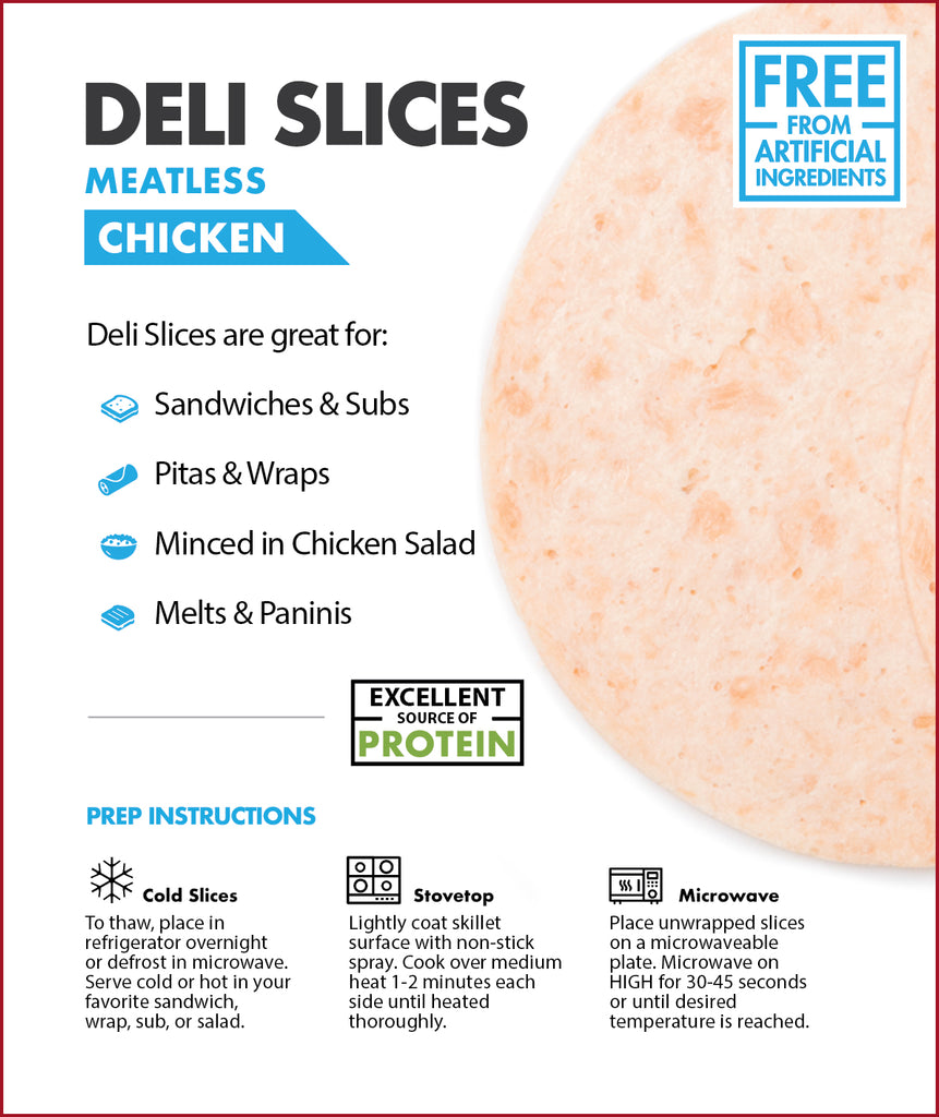 Worthington - Deli Slices - Chicken - 6.9oz. (2-Boxes)