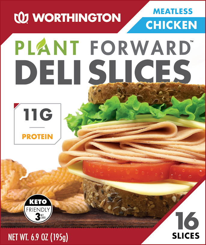 Worthington - Deli Slices - Chicken - 6.9oz. (2-Boxes)
