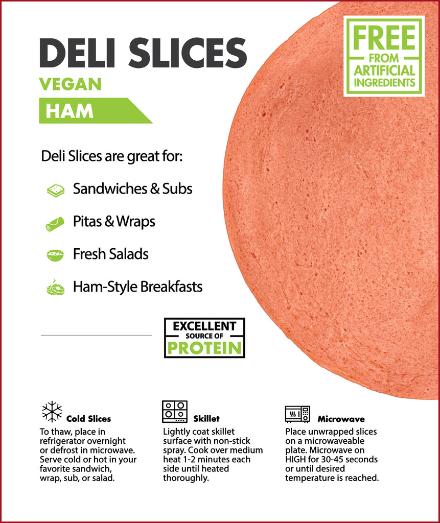 Worthington - Deli Slices - Vegan Ham - 6.9oz. (2-Boxes) | Vegefood