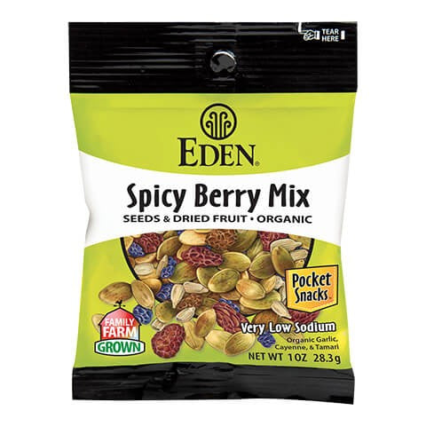 Eden Foods - Spicy Berry Mix Pocket Snacks - 1oz.