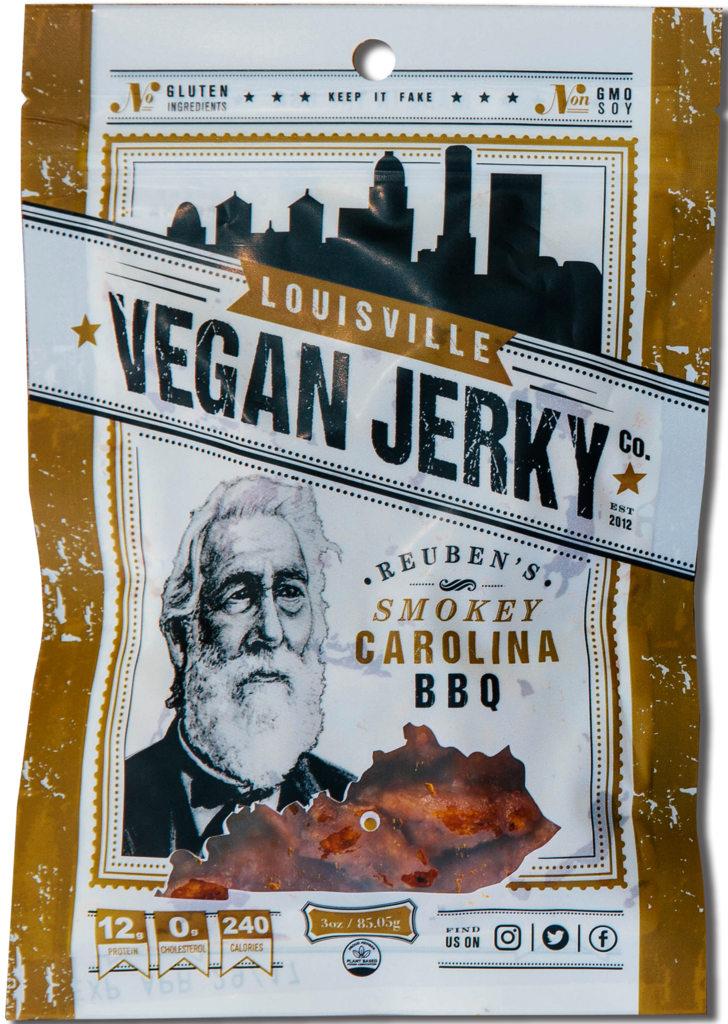 Louisville Vegan Jerky - Smokey Carolina BBQ - 3 oz.