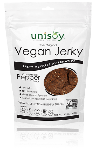Unisoy Vegan Jerky - Cracked Pepper - 3.5oz