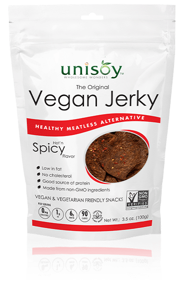 Unisoy Vegan Jerky - Hot'n Spicy - 3.5oz